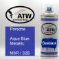 Preview: Porsche, Aqua Blue Metallic, M5R / 32B: 400ml Sprühdose, von ATW Autoteile West.